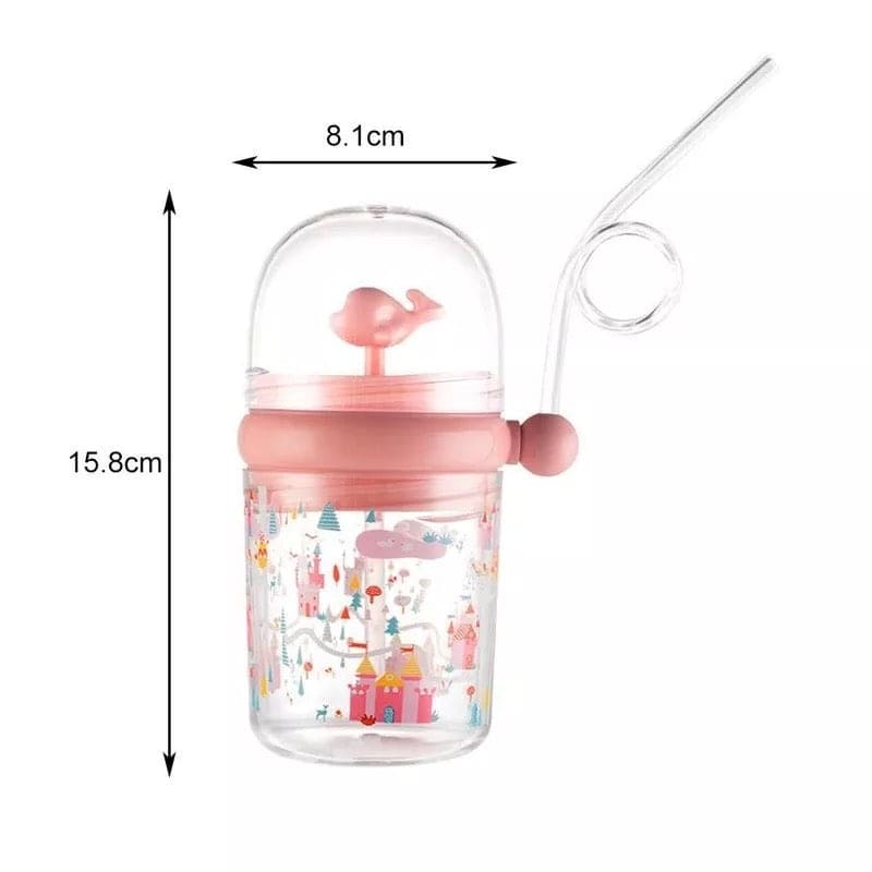Creative 260Ml Kids Funny Whale Water Spray Drinking Cup, Cartoon Feeding Bottles With Straw, Leak Proof Portable Cartoon Baby Feeding Cup Creative 260Ml Kids Funny Whale Water Spray Drinking Cup, Cartoon Feeding Bottles With Straw, Leak Proof Portable Cartoon Baby Feeding Cup